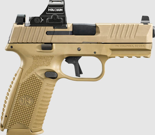 FN 509 MRD 9mm, 4" Barrel, Flat Dark Earth, Holosun 407C Red Dot Sight, 10rd
