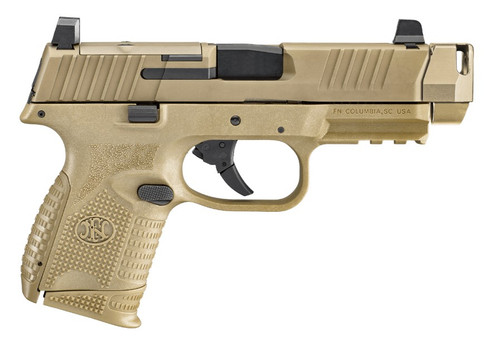 FN 509 MRD Compensated 9mm, 4.2" Barrel, Flat Dark Earth, Optic Ready, 15rd