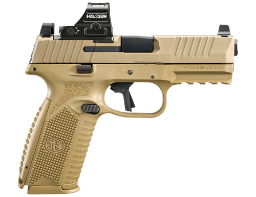 FN 510 MRD 10mm, 4.1" Barrel, Flat Dark Earth, Holosun 407C Red Dot, 15rd