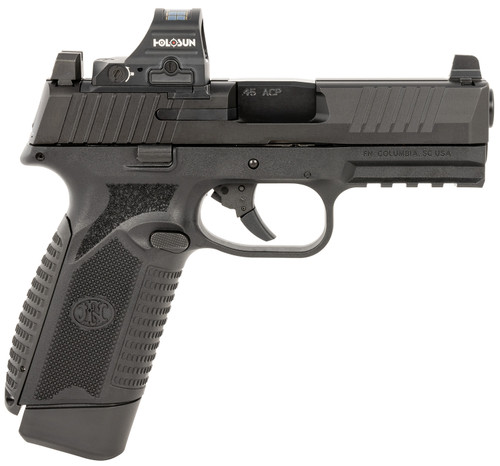 FN 545 MRD 45 ACP, 4.1" Barrel, Black, Holosun 407C Red Dot, 15rd