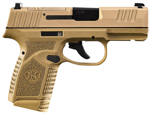 FN Reflex MRD 9mm, 3.3" Barrel, Flat Dark Earth, NMS, Optic Ready, 10rd
