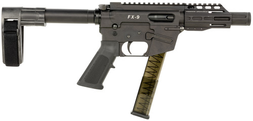Freedom Ordnance FX-9 9mm, 4" Barrel, Black, SB Mini Brace, 31rd