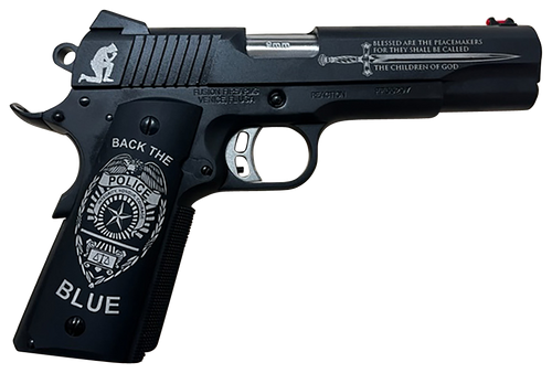 Fusion 1911 Reaction 45 ACP, 5" Barrel, "Back the Blue", 8rd