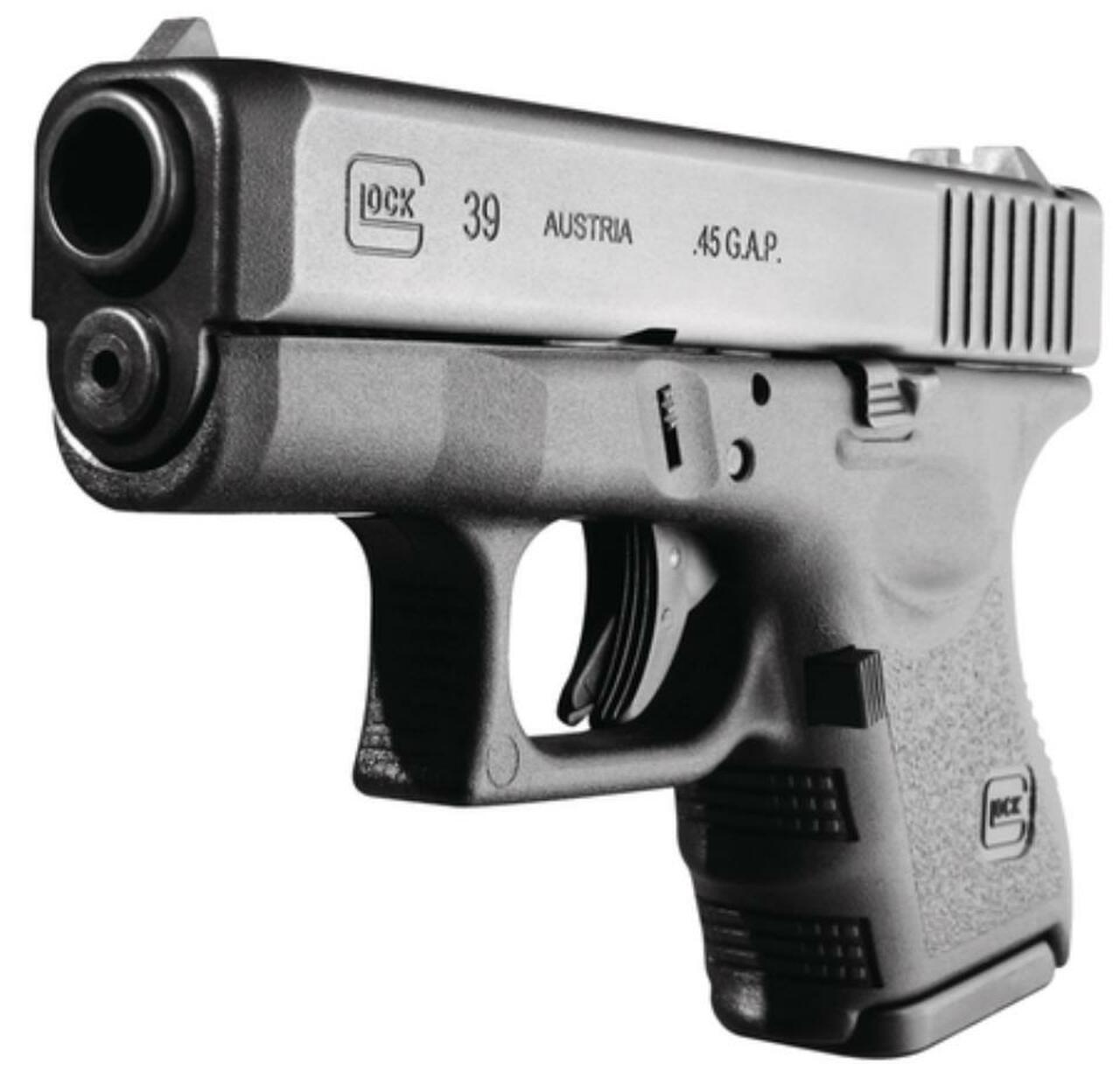 Glock G39 .45 GAP 3.47" Barrel Black Finish Fixed Sights Refurbished 6rd
