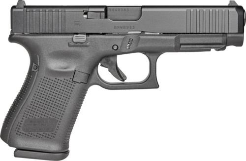 Glock G49 Gen 5 MOS 9mm, 4.49" Barrel, Black, Optic Ready, 15rd