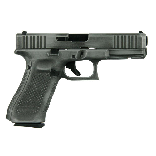 Glock 17 G5 "Distressed Crushed Silver Slide" 9mm, 4.49" Barrel, 17rd