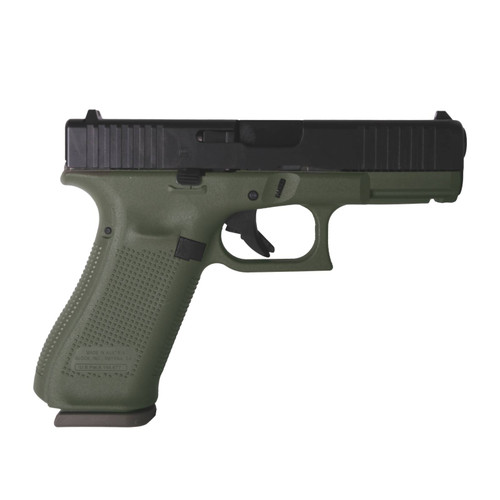 Glock 45 Gen 5 9mm, 4" Barrel, Black, OD Green, 17rd
