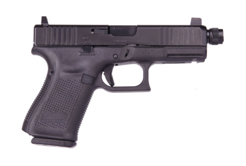 Glock G19 Gen 5 9mm, 4.02" Threaded Barrel, Black, Polymer Frame, 10rd