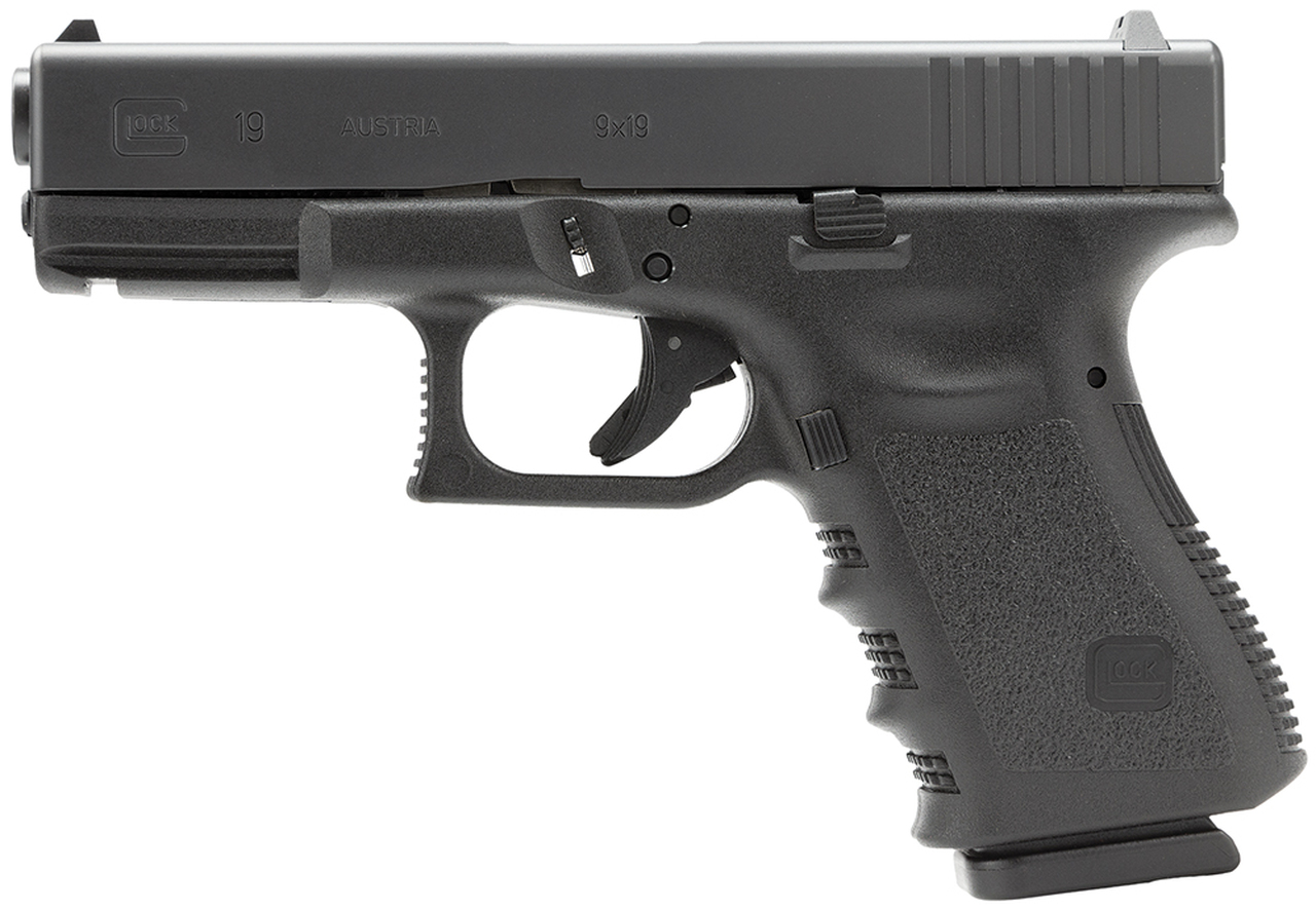 Glock G19 Gen3 *CA Legal* 9mm, 4" Barrel, Fixed Sights, Black, 10rd