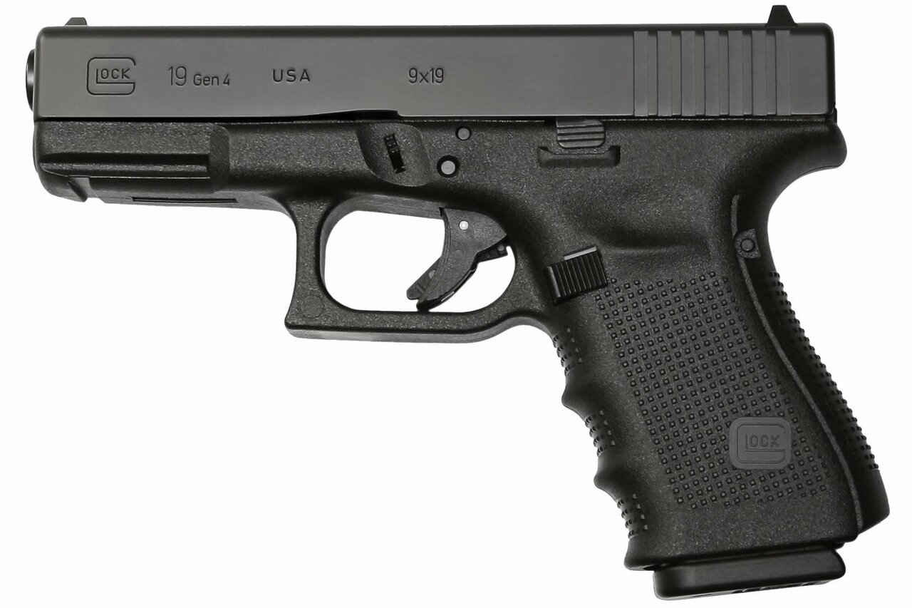 Glock G19 Compensated G4 9mm, 4" Barrel, Fixed Sights, Tennifer, 15rd