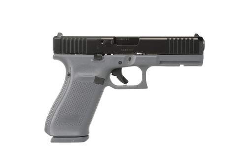 Glock G20 Gen 5 10mm, 4.61" Barrel, Gray Frame, Black Slide, MOS Cut, 15rd