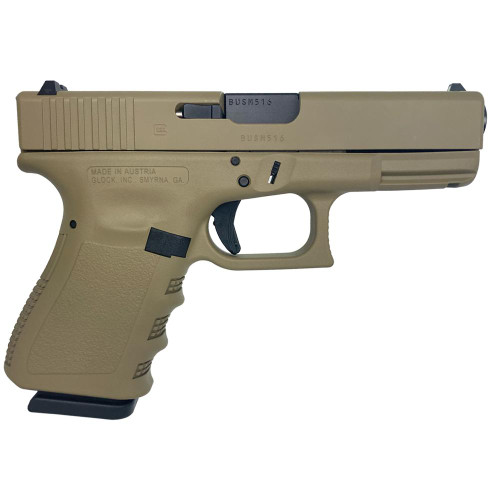 Glock G23 Gen 3 Custom 40 Smith &amp; Wesson, 4.02" Barrel, "FDE", 13rd