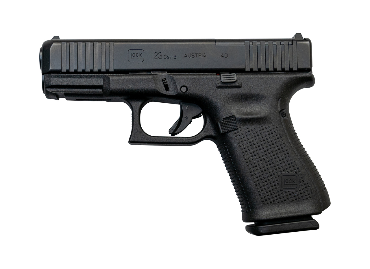 Glock 23 Gen5 MOS AUS .40 S&amp;W, 4" Barrel, Fixed Sights, Black, 13rd