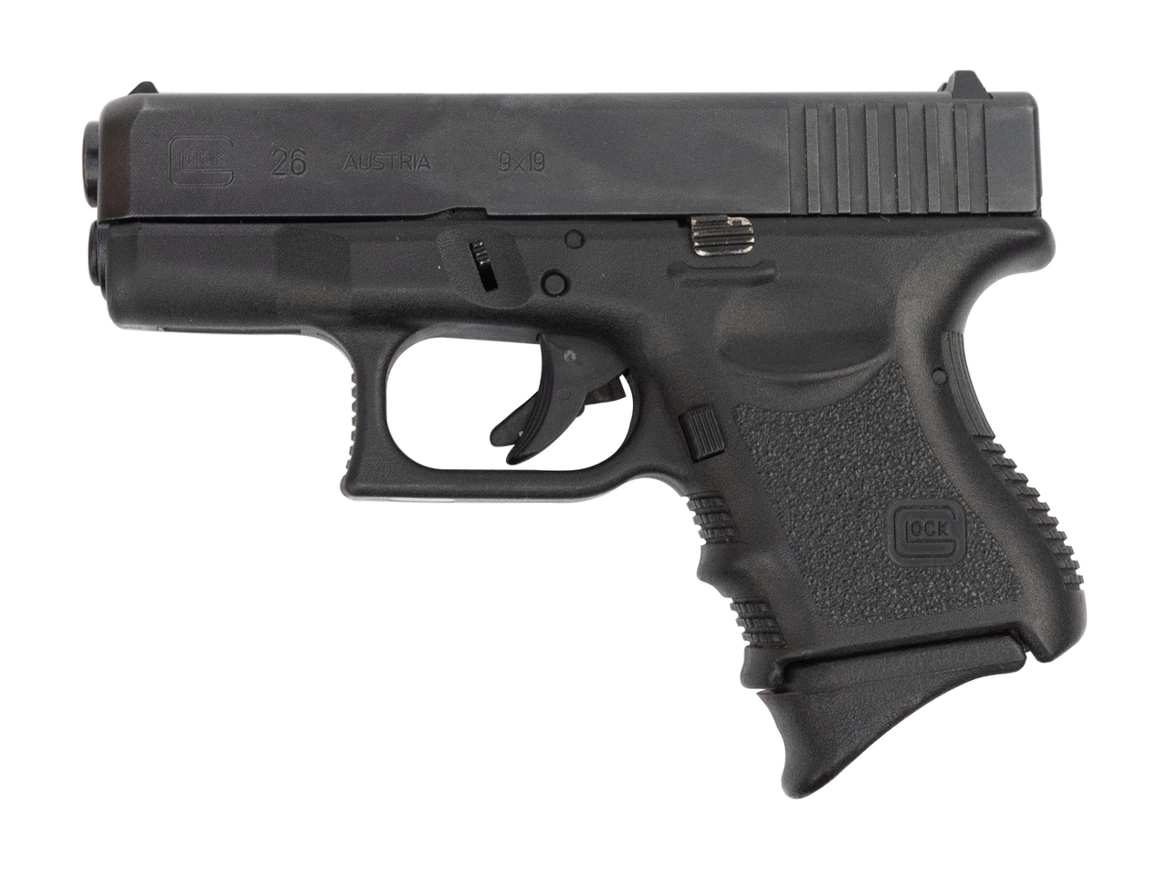Glock 26 AUS Used 9mm, 3.5" Barrel, Contrast Sights, Black, 10rd