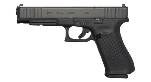 RENTAL Glock G34 Gen 5 MOS 9mm, 5.31" Barrel, Black, 17rd
