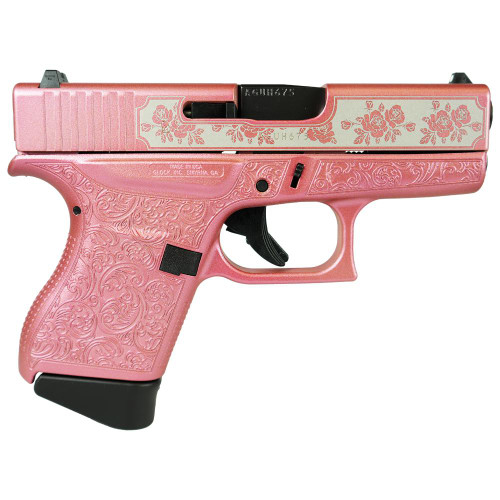 Glock 43 Custom "Glock &amp; Roses Medusa Pink" 9mm, 3.41" Barrel, 6rd