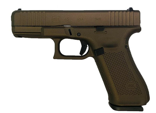 Glock G45 9mm, 4.02" Barrel, Midnight Bronze Cerakote, 17rd