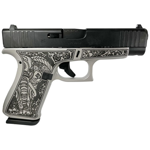 Glock G48 "Gray Steel Elephant Engraved" 9mm, 4.17" Barrel, 10rd
