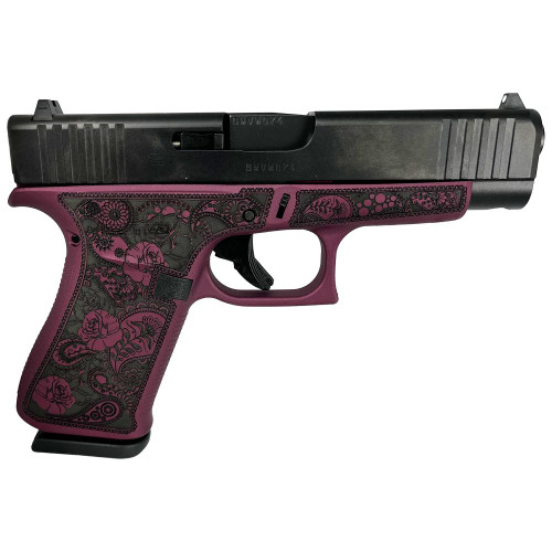 Glock G48 "Black Cherry Paisley Frame" 9mm, 4.17" Barrel, 10rd