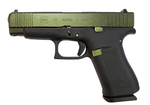 Glock G48 9mm, 4.02" Barrel, GunCandy Emerald, 10rd