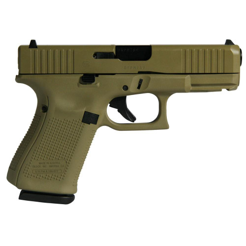 Glock G19 Gen 5 Custom 9mm, 4.02" Barrel, "FDE" 15rd