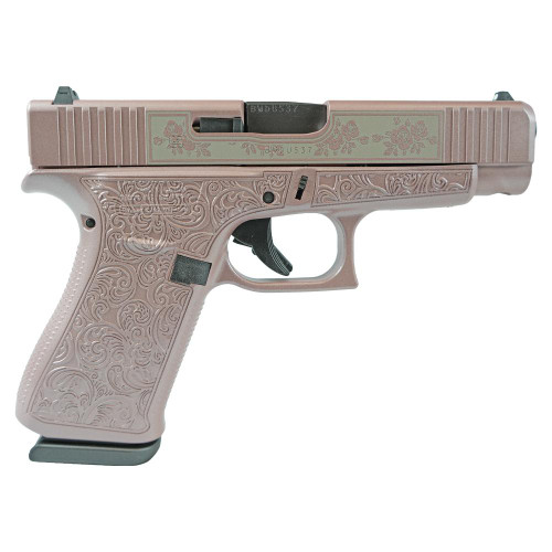 Glock G48 Custom 9mm, 4.17" Barrel, "Glock n Roses", 10rd
