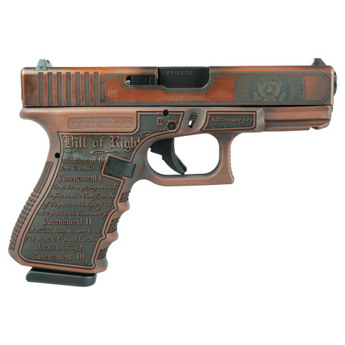 Glock 19 Gen 3 Custom 9mm, 4.01" Barrel, "Trump 2024 Red", 15rd