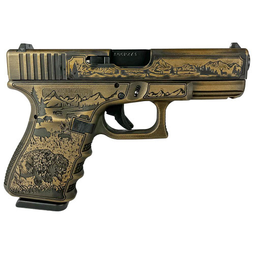 Glock G19 Gen 3 Custom 9mm, 4.02" Barrel, "Western", 15rd