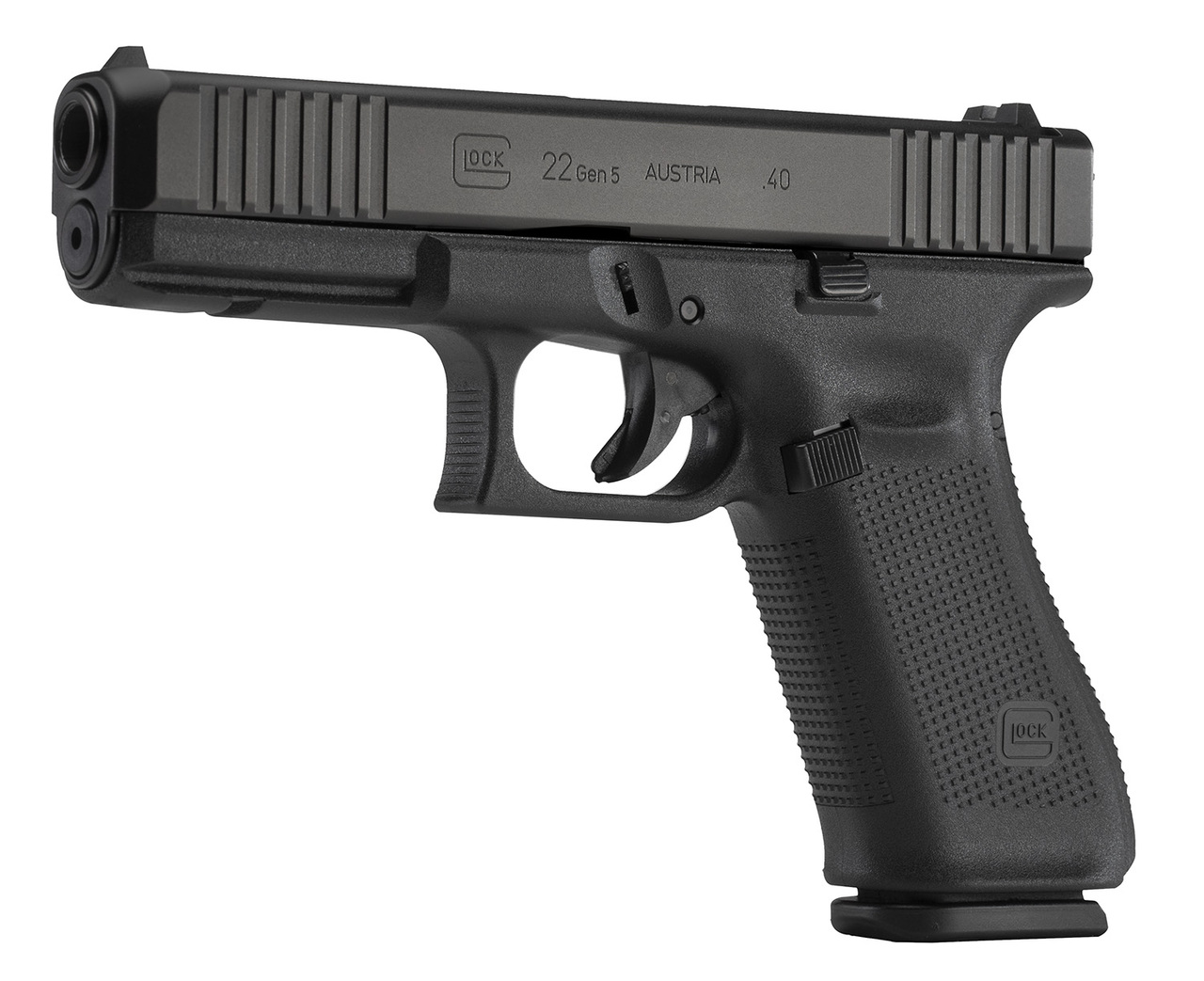 Glock 22 Gen5 .40 S&amp;W, 4.49" GMB, Fixed Sights, Flared Magwell, Black, 10rd