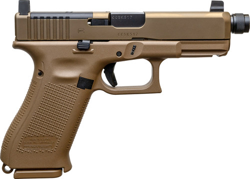 Glock 19X MOS 9mm, Gen5, 4.52'' Threaded Barrel, Coyote Brown, 19rd
