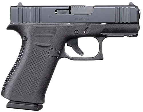 Glock G43X Sub-Compact 9mm, 3.41" Barrel, Black, Polymer Frame, 10rd