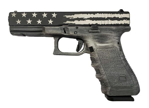 Glock 22 Gen 3 40 S&amp;W, 4.49" Barrel, Distressed Black Flag, 15rd