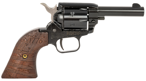 Heritage Barkeep 22 LR, 3" Barrel, 1776 Flag Engraved Wood Grips, 6rd