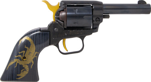 Heritage Barkeep 22 LR, 3" Barrel, Black, Gold Hammer/Trigger, Scorpion Grip, 6rd