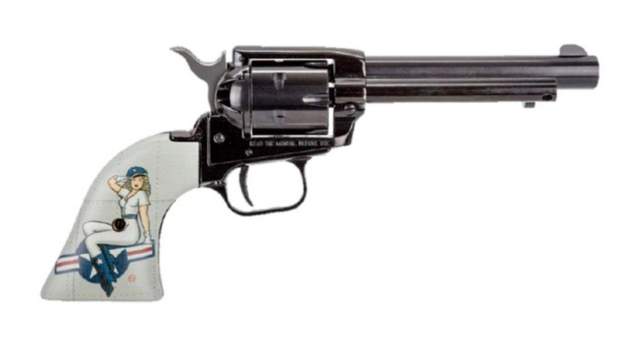 Heritage Rough Rider .22 LR, 4.75" Barrel, Fixed Sights, Lady Luck Pin Up, 6rd