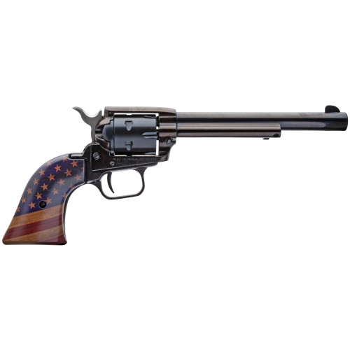 Heritage Rough Rider 22 LR, 6.5" Barrel, US Flag Grips, 6rd