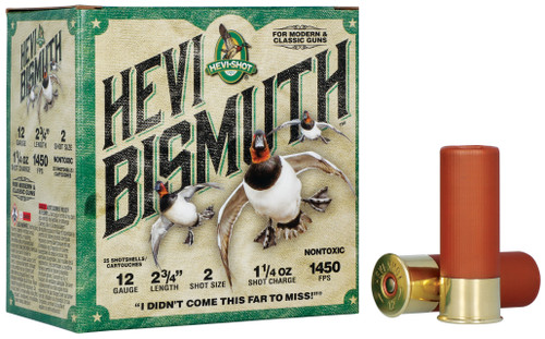 Hevi Shot Waterfowl 16 GA 2 75 1 1 8 Oz Bismuth 2 Shot 25rd Box