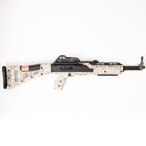 Hi-Point 9TS Money Edition 9mm, 16.5" Threaded Barrel, Hydro-Dipped $100 Bill Finish, Black Rec, 10rd