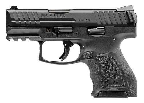 HK VP9SK-B Sub-Compact 9mm, 3.39" Barrel, Black, Picatinny Rail, 10rd