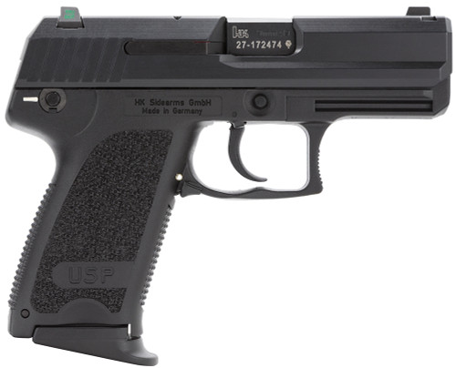 HK USP9 Compact 9mm, 3.58" Barrel, Black, Night Sights, 13rd