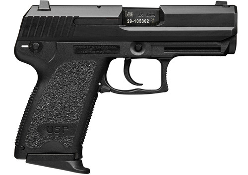 HK USP Compact V7 45 ACP, 3.58" Barrel, Black, Fixed Sights, 8rd