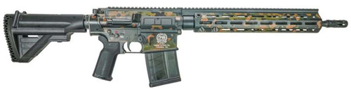 HK MR762A1 75th Anniversary 7.62x51mm, 16.5" Barrel, Flecktarn Camo, CA Compliant, 10rd