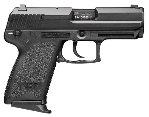 HK USP Compact V7 45 ACP, 3.78" Barrel, Black, Night Sights, 8rd