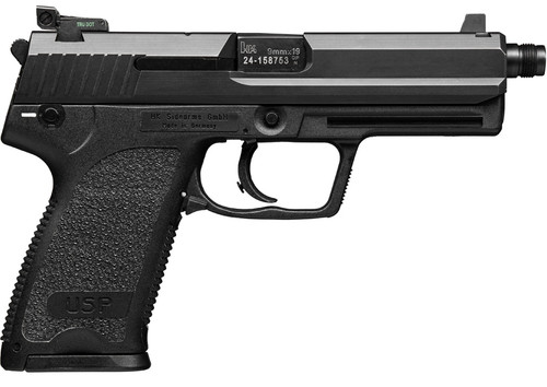 HK USP45 Tactical 45 ACP, 5.09" Threaded Barrel, Black, 10rd