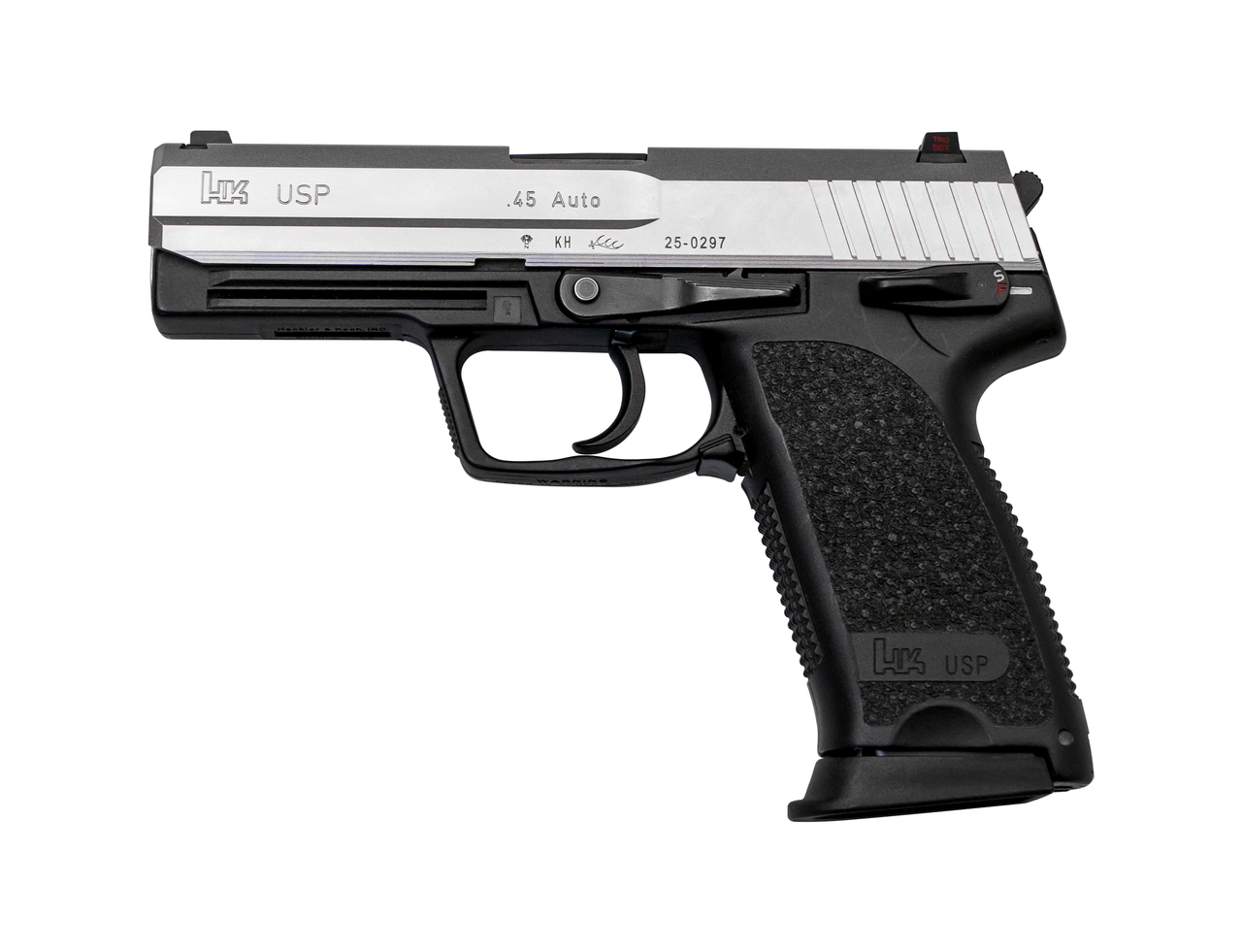 HK USP Used .45 ACP, 4.41" Barrel, DA, Stainless/Black, 12rd
