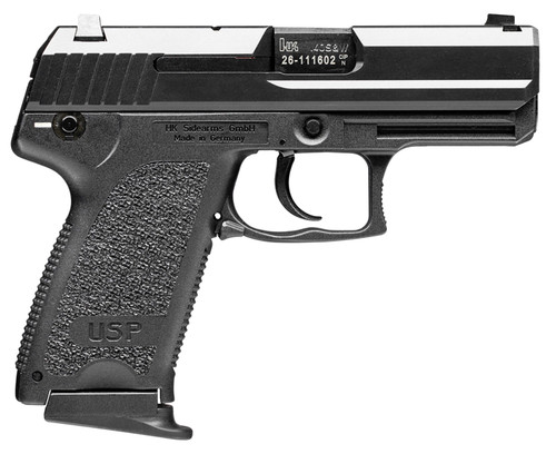 HK USP Compact V7 40 S&amp;W, 3.58" Barrel, Black, Fixed Sights, 10rd