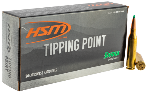 HSM Ammo Tipping Point 308 Win,165gr, SST, 20Bx/25Cs