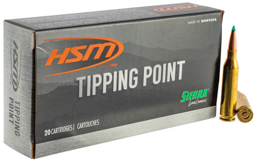 HSM Ammo Tipping Point 6.5 Creedmoor, 140gr, SST, 20Bx/25Cs