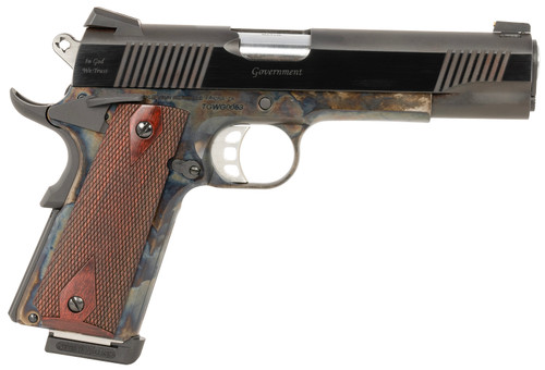 Tyler Gun Works 1911 45 ACP, 5" Barrel, Case Hardened Frame, Walnut Grip, 8rd