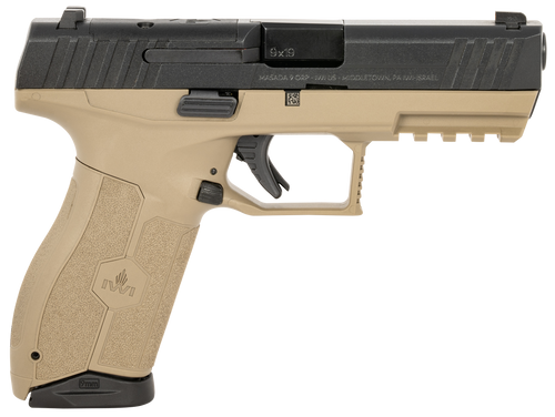 IWI Masada 9mm, 4.1" Barrel, Flat Dark Earth, Optic Ready, 17rd